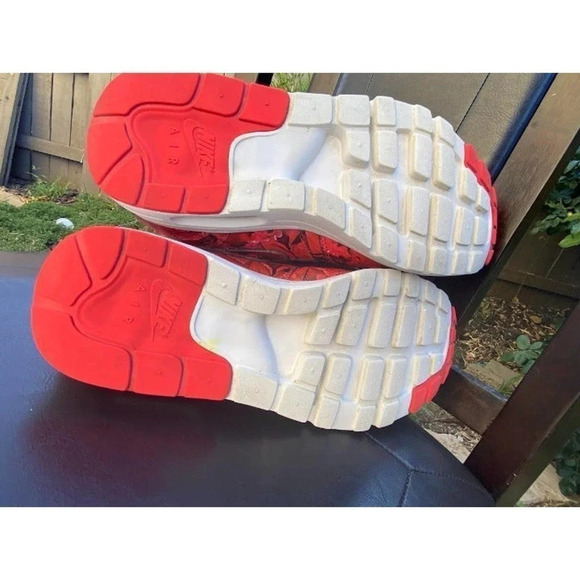 Nike Air Max 1 Ultra Rose Floral Print Sneaker Womens Athletic Size 6.5 Lace Up - Picture 8 of 10